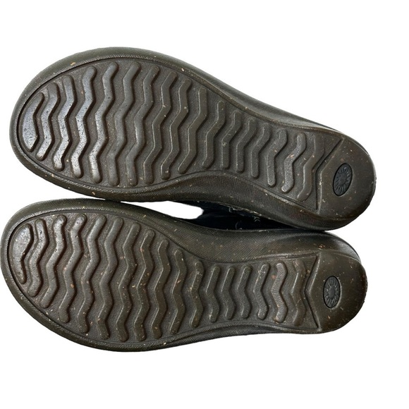 UGG Swell Mid-Calf Winter Boots in Black Suede Tooled Leather Cuff Detail Size 6 - Picture 7 of 7